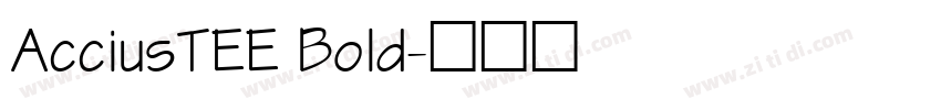 AcciusTEE Bold字体转换